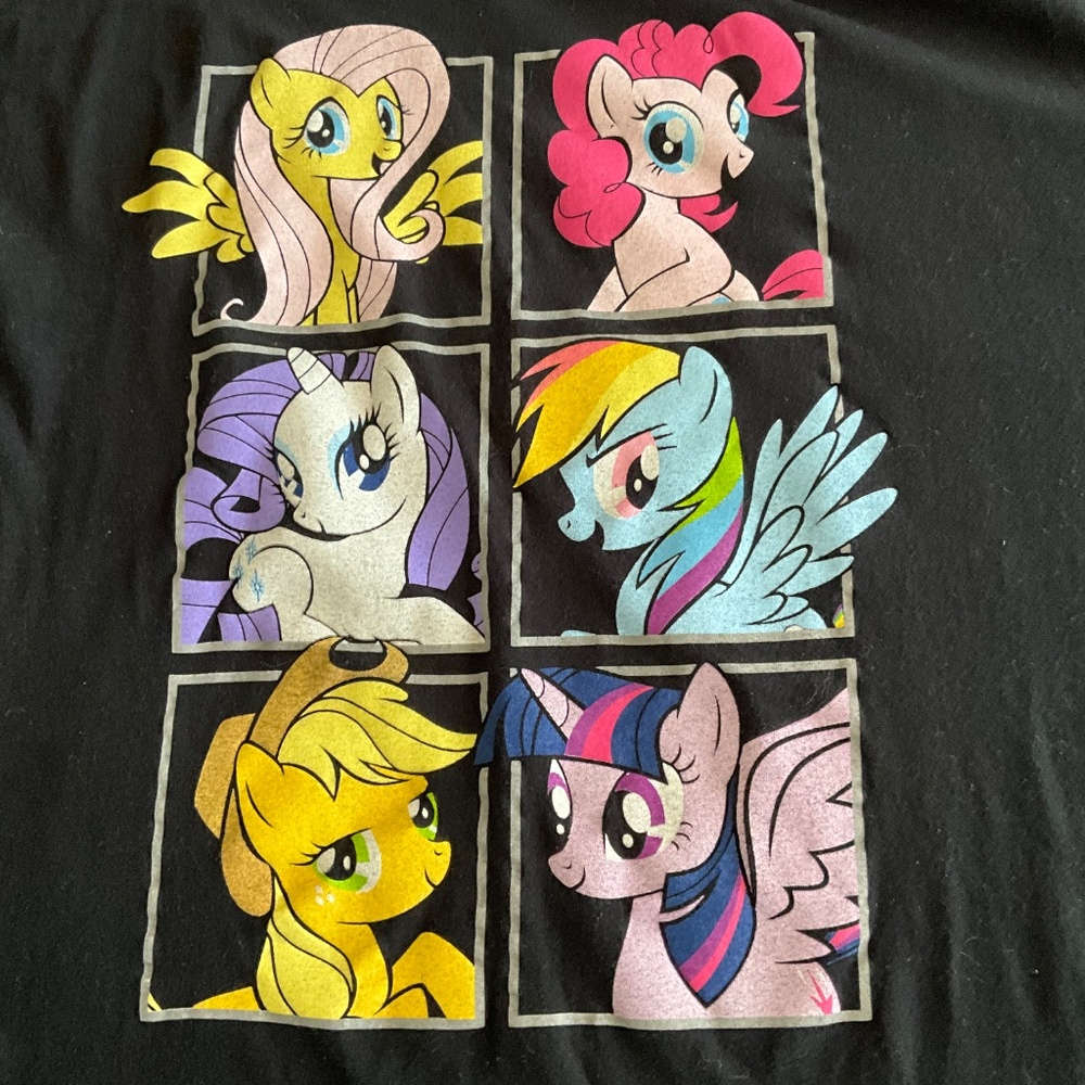 My Little Pony Adult Black T-Shirt size 2XL - Picture 7 of 7